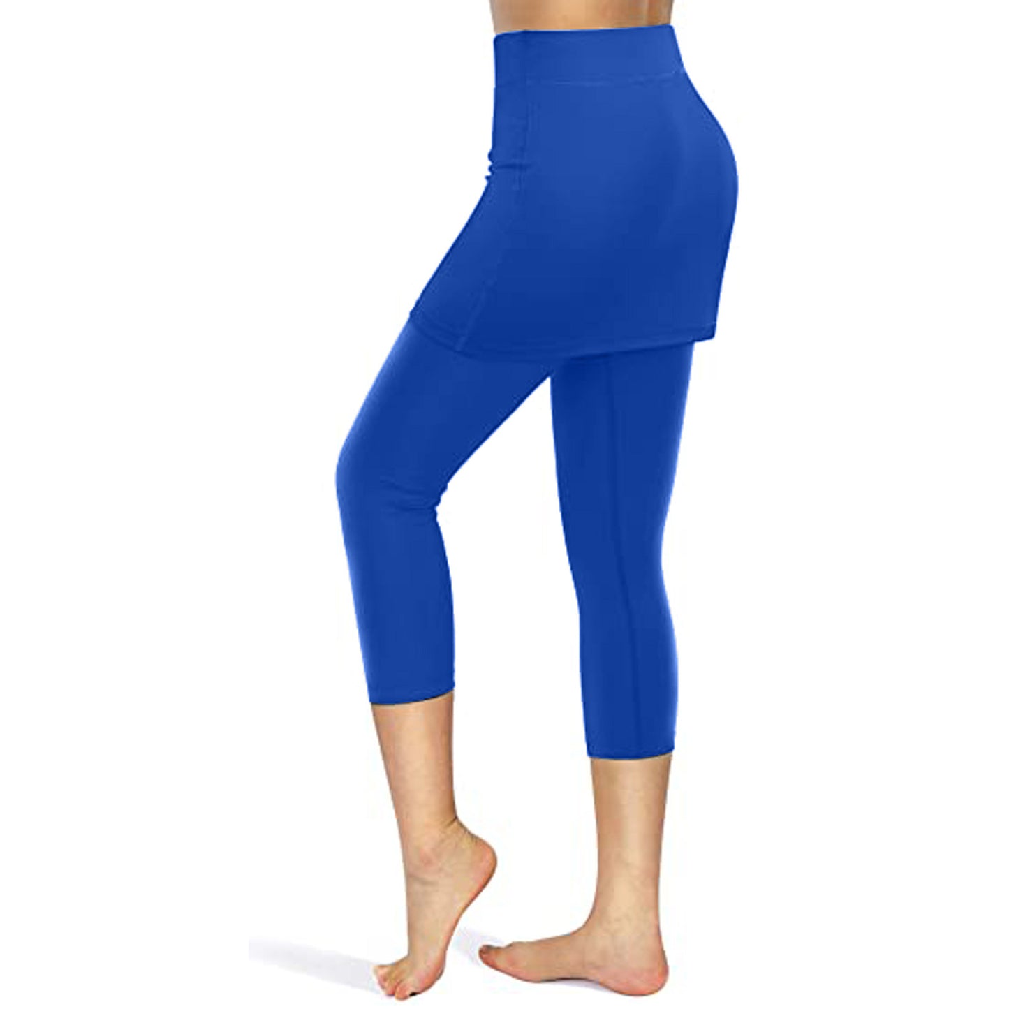Yoga Leggings Mini Kleid Damen Hose Fitness Hosenrock Leggins Rock Tennisrock