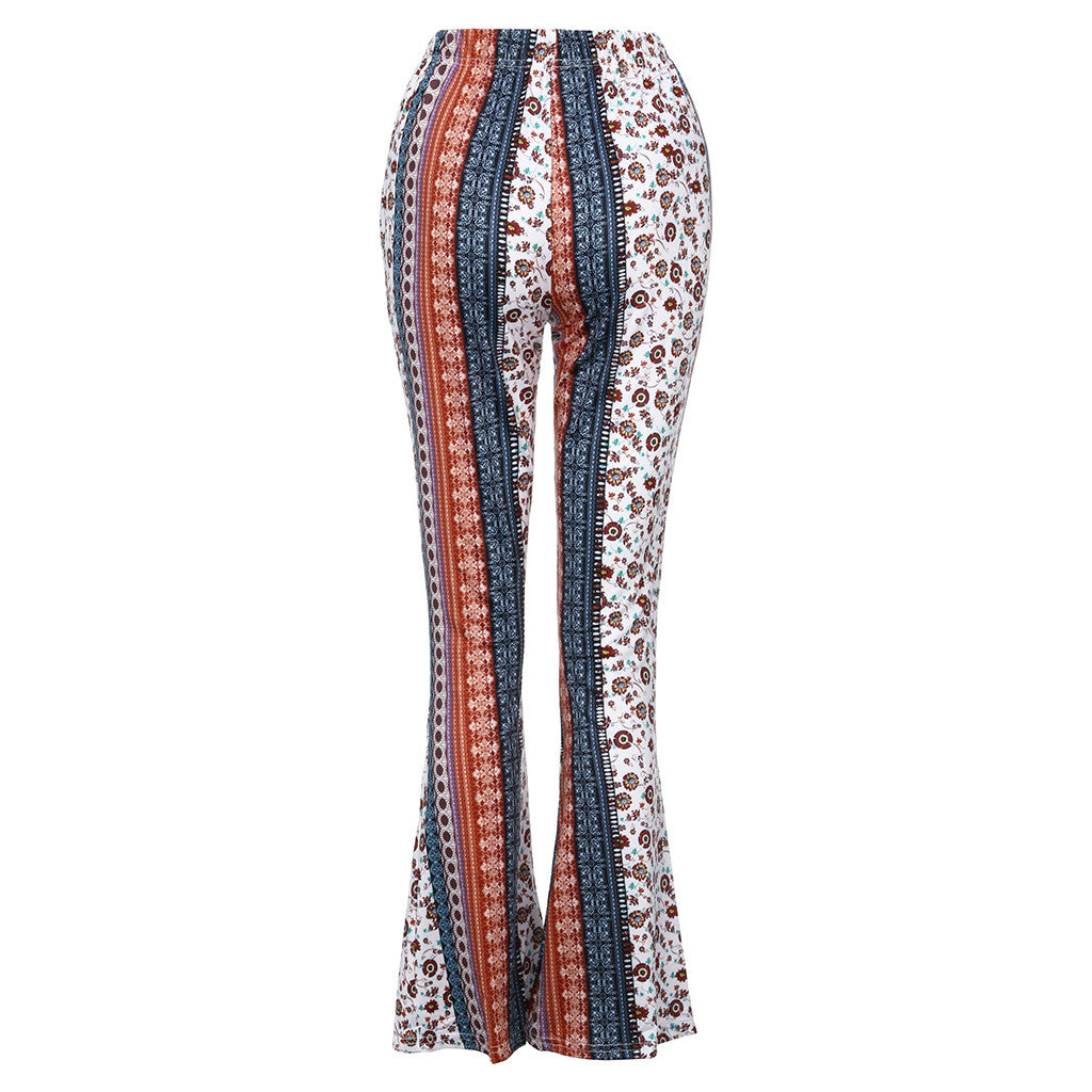Damen Yoga Hose Bootcut Hüftjeans Schlaghose Hip Retro Flared Leggins