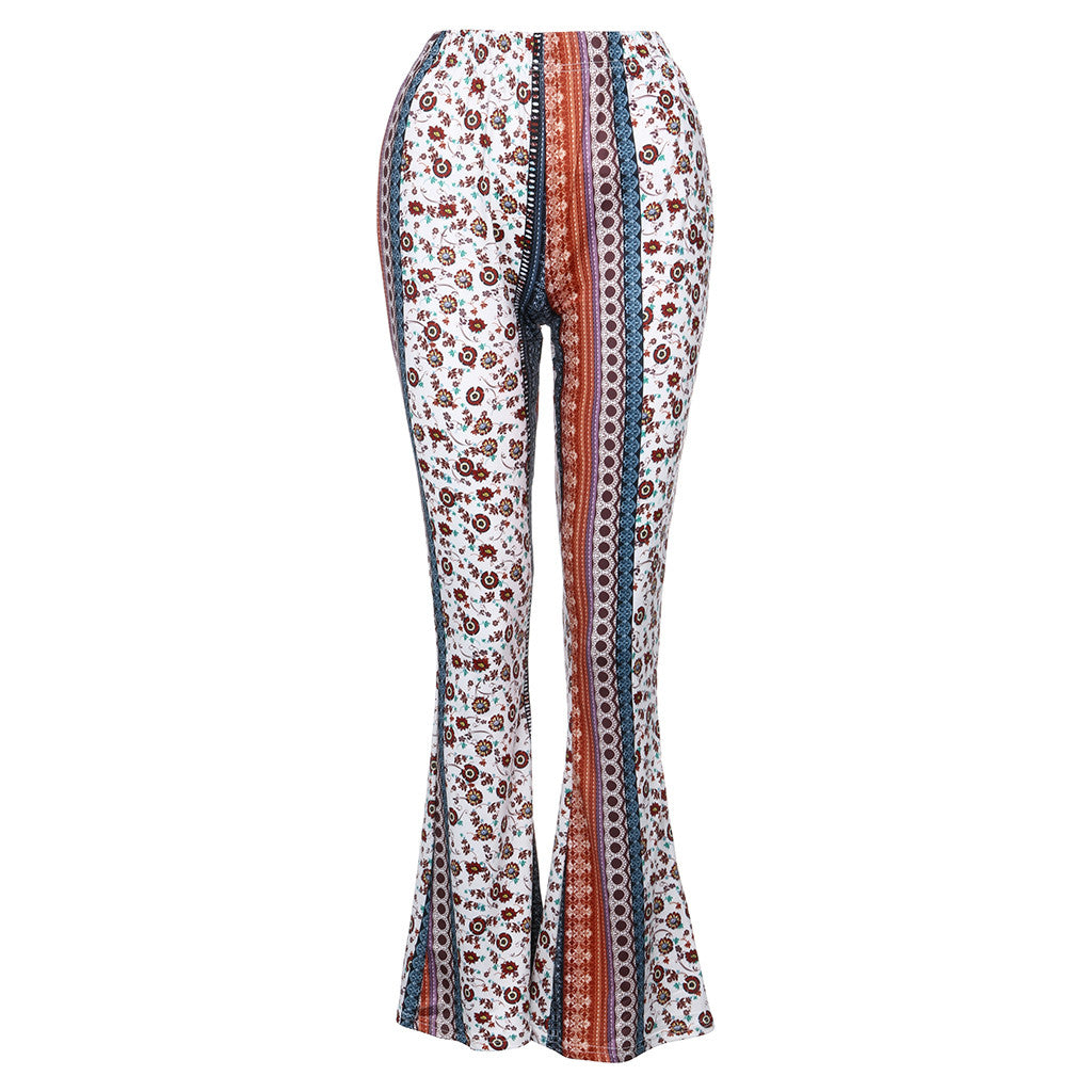 Damen Yoga Hose Bootcut Hüftjeans Schlaghose Hip Retro Flared Leggins