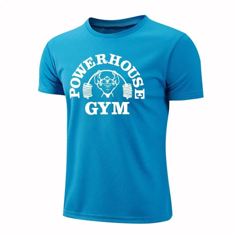 GYM Shirt Sport T-Shirt Herren Fitness Sportswear Unisex Streetwear Powerhouse
