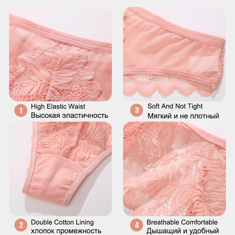 3Stk Frauen Tanga String Höschen Sexy Schlüpfer Slip Dessous Unterwäsche Panties