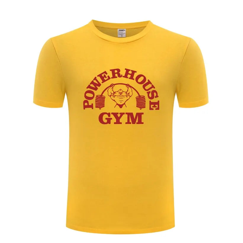 GYM Shirt Sport T-Shirt Herren Fitness Sportswear Unisex Streetwear Powerhouse