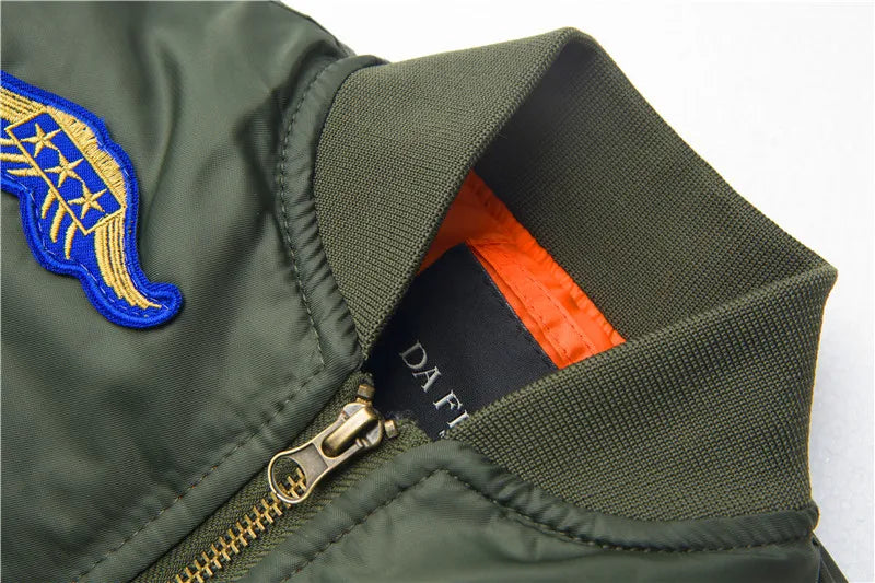 Jungen Mädchen Kinder US Army Ma-1 Bomber Jacke Fliegerjacke Pilotenjacke