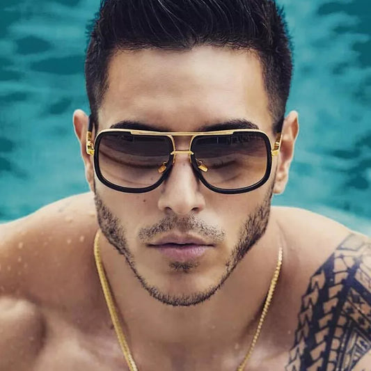 Herren Designer Sonnenbrille Polarisierte Pilotenbrille Retro Brille UV400
