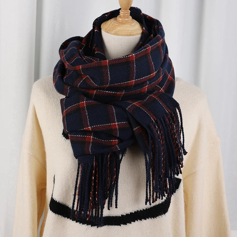 Damen Schal Winterschal Stola Schlauchschal Halstuch Wollschal Strickschal Loop