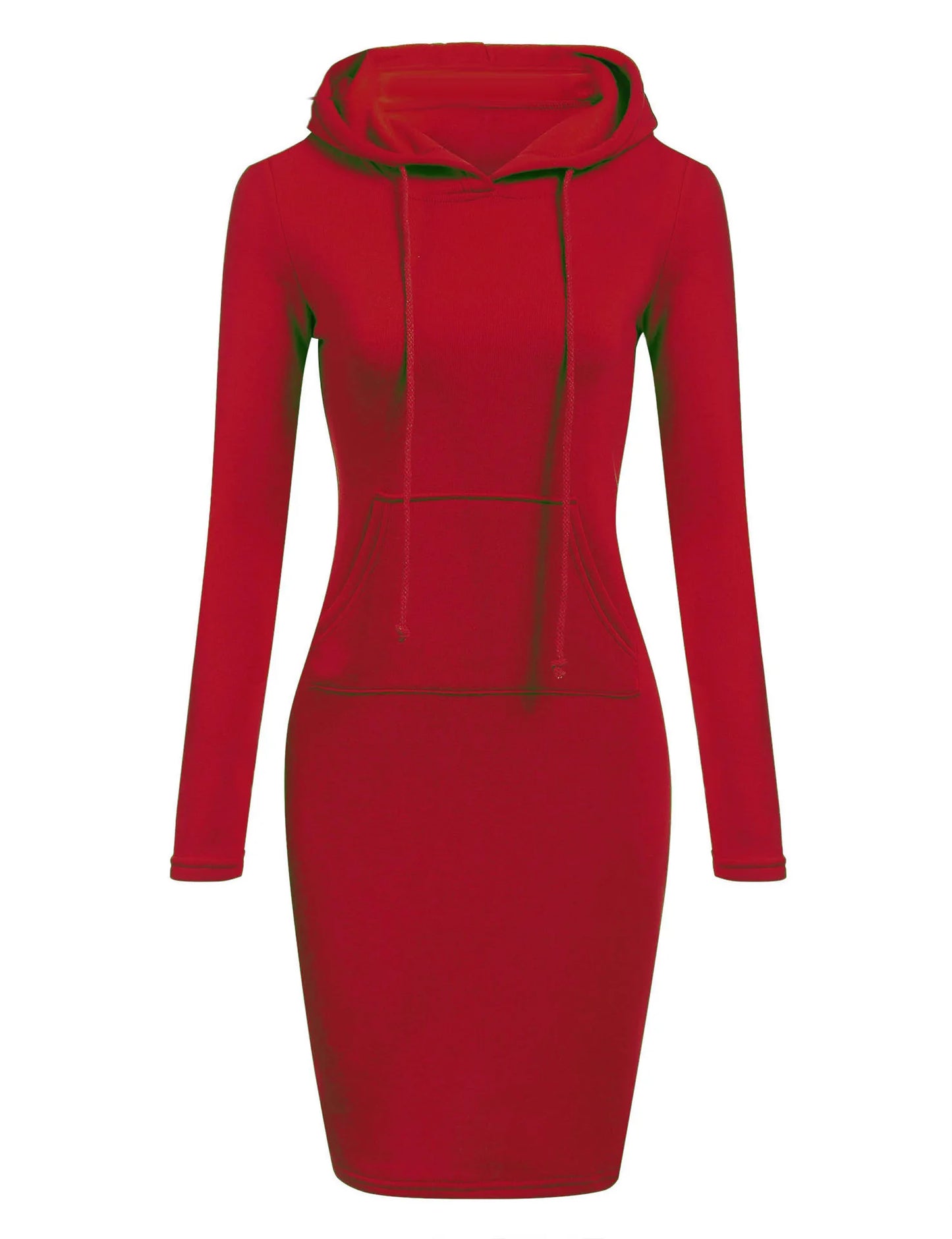 Kapuzenpullover Sweatshirt Pulloverkleid Hoodie Pulli Tunika Damen Sportkleid