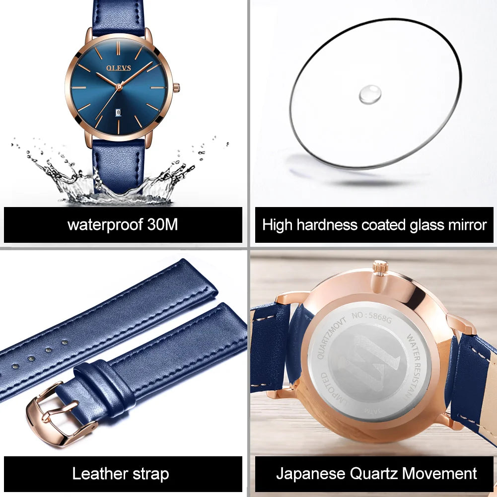 Orologio da Polso Donna Quarzo Quadrante Acciaio Inossidabile Classico Elegante