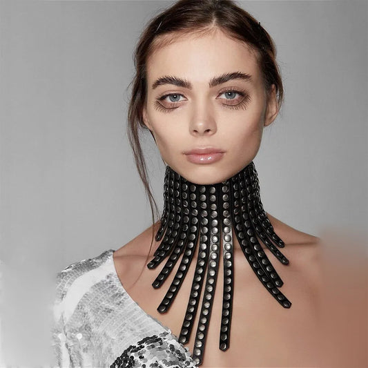 Sexy Halsband Harness Kette BH Gürtel  Punk Goth Frauen Bdsm Bondage Chocker