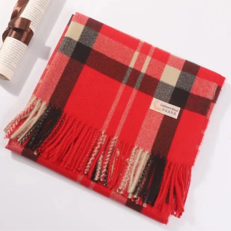 Damen Schal Winterschal Stola Schlauchschal Halstuch Wollschal Strickschal Loop