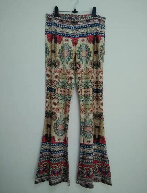 Damen Yoga Hose Bootcut Hüftjeans Schlaghose Hip Retro Flared Leggins