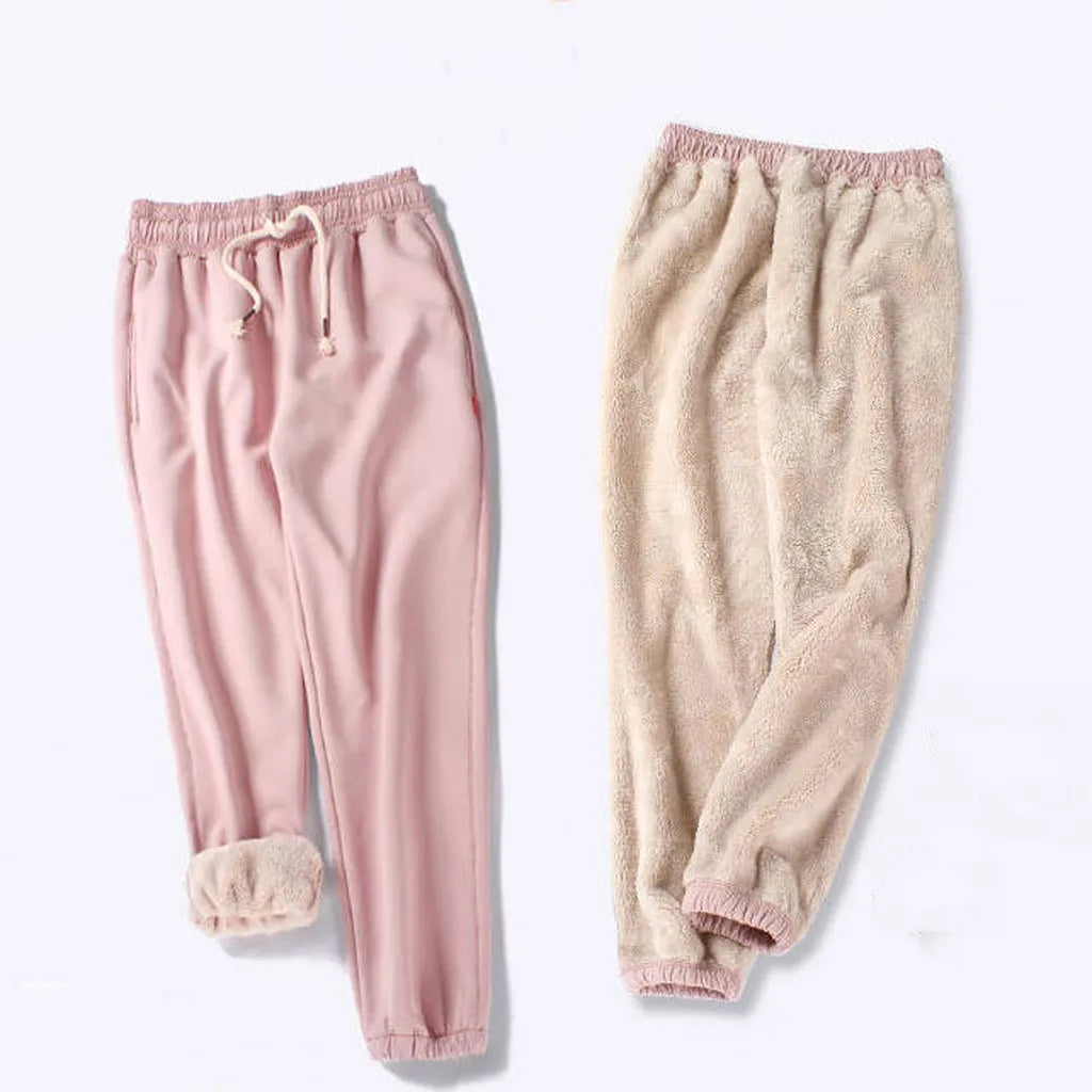 Damen Hosen Schlupfhose Ballonhose Pumphose Winter Warm Thermo Jogginghose