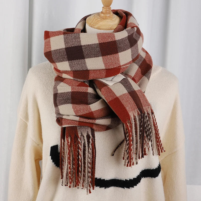 Damen Schal Winterschal Stola Schlauchschal Halstuch Wollschal Strickschal Loop