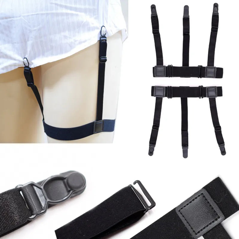 Verstellbarer Hemd halter Hosenträger Bein Hosenträger Hemdhalter