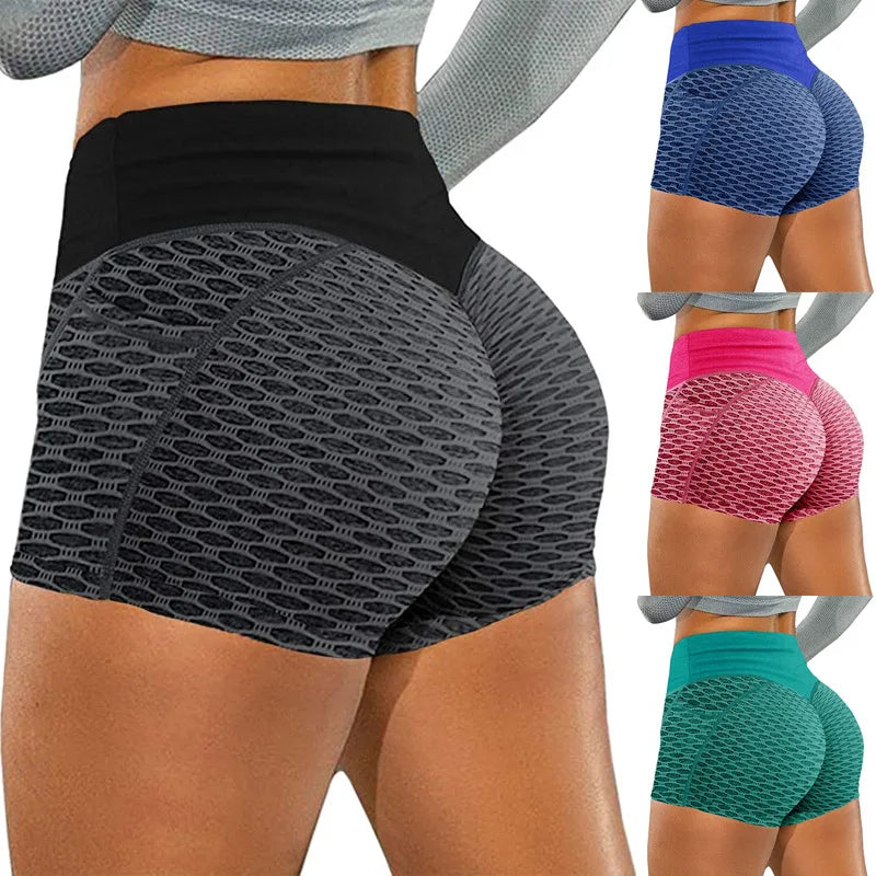 Yoga Leggings Push Up Hohe Taille Sexy Damen Sport Fitness Gym Stretchhose Hose