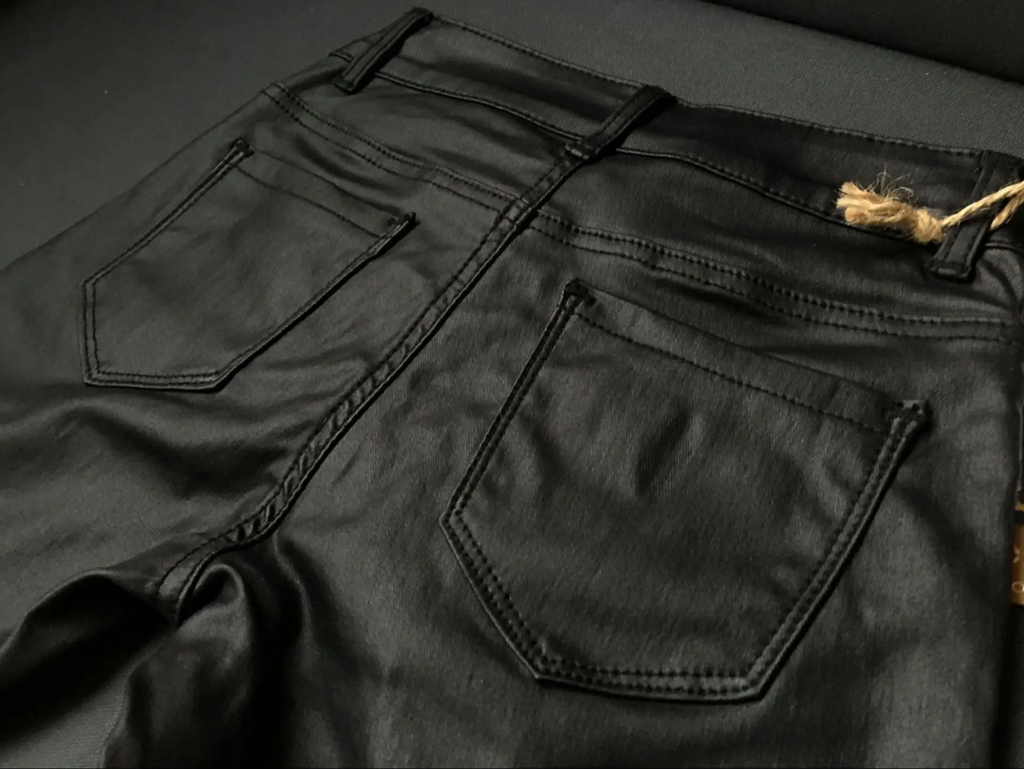 Sexy Leggins Donna Pantaloni Collant in Lattice Lucido Gothic Punk Night Club
