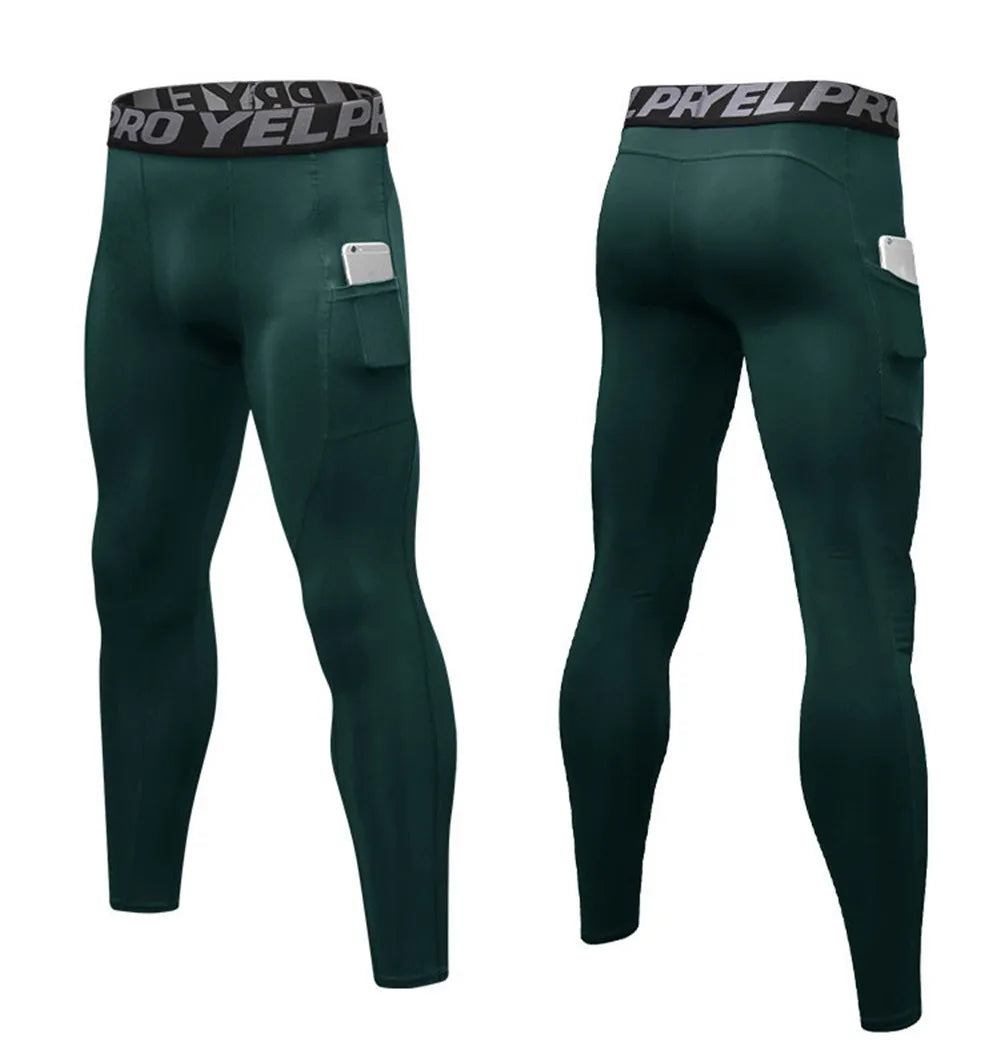 Herren Leggings Sporthose Jogginghose Trainingshose Lauf Hose Kompressionshose