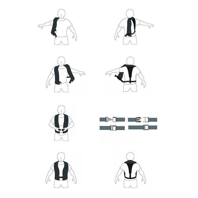 Schwimmweste Automatisch aufblasbare Rettungsweste Surfen Life Jacket Kajak