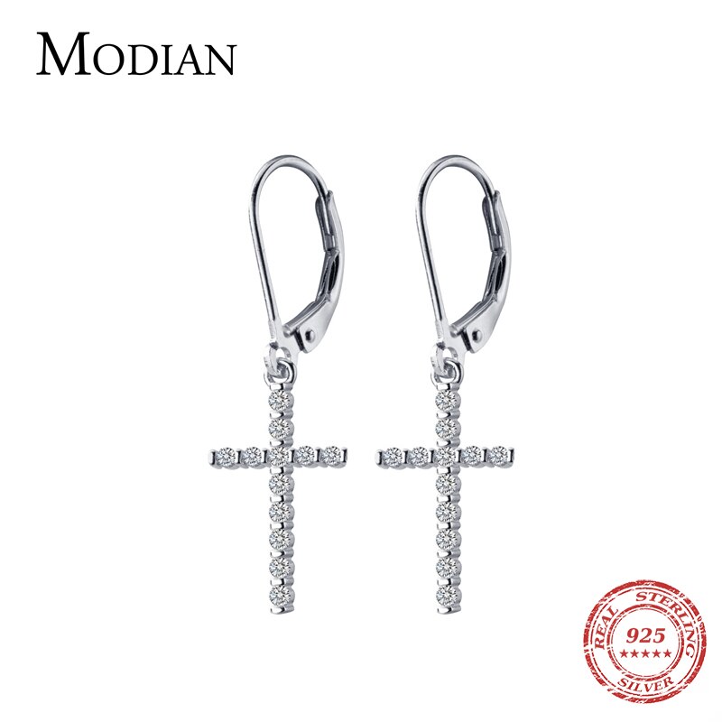 1 Paar Creolen aus 925 Sterling Silber Ohrringe Zirkonia Ohrstecker NEU