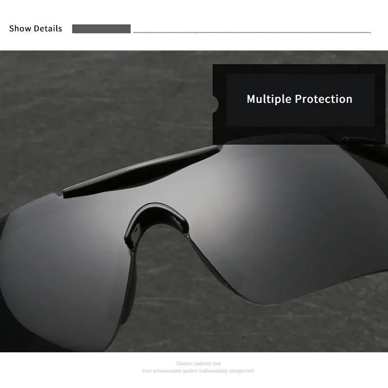Fahrradbrille Polarisiert Sportbrille Sonnenbrille Brille UV400 7 Farbe