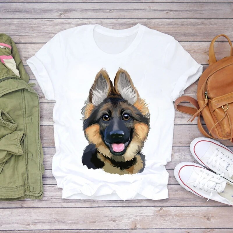 Damen Sommer Top 3D Nutella T-Shirt Rundhals Streetwear lockeres Damentop