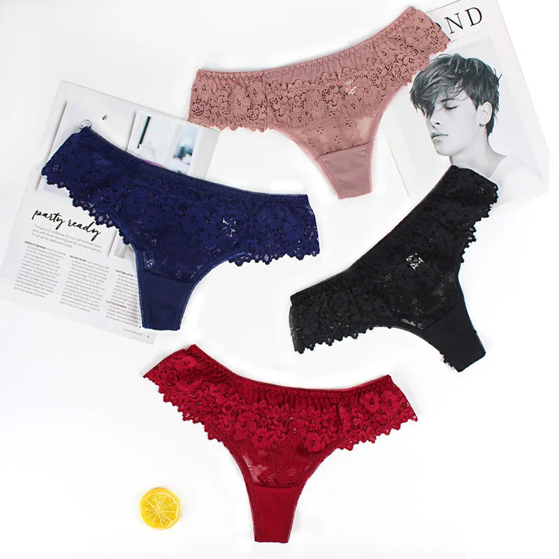 Frauen Tanga String Höschen Sexy Schlüpfer Slip Dessous Unterwäsche Panties