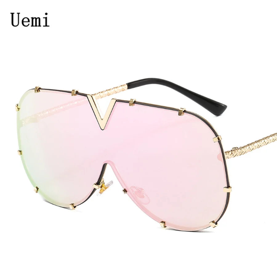 Damen Sonnenbrille Designer Luxus Brille Quadratische Gläser Vintage UV400
