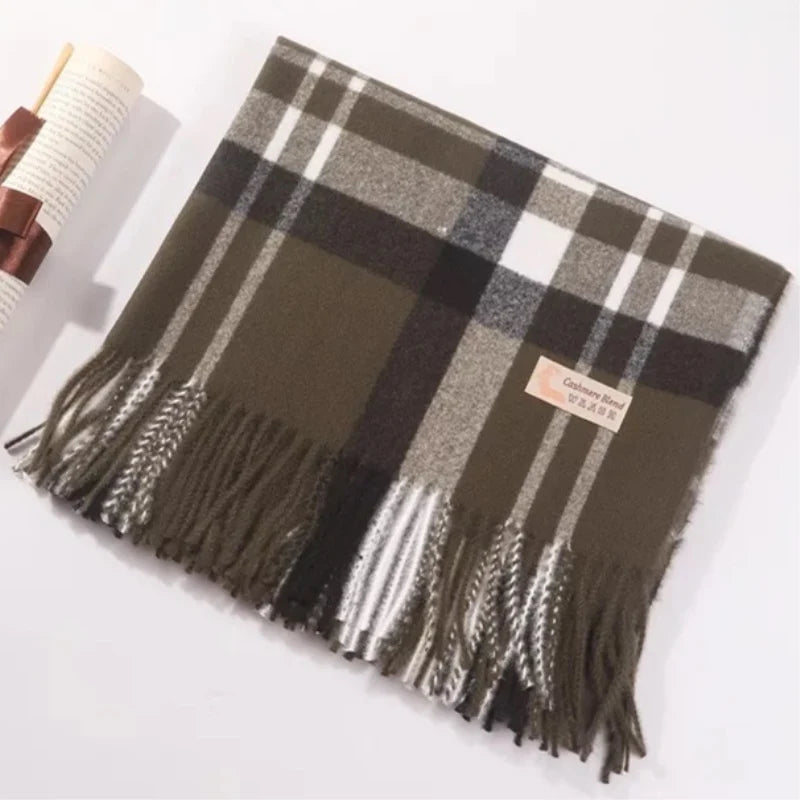Damen Schal Winterschal Stola Schlauchschal Halstuch Wollschal Strickschal Loop