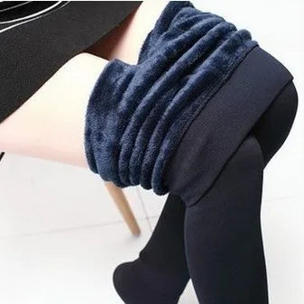 Frauen Winter Warm Thermo Hose Innenfleece Strumpfhose Blickdicht Hosen Leggins