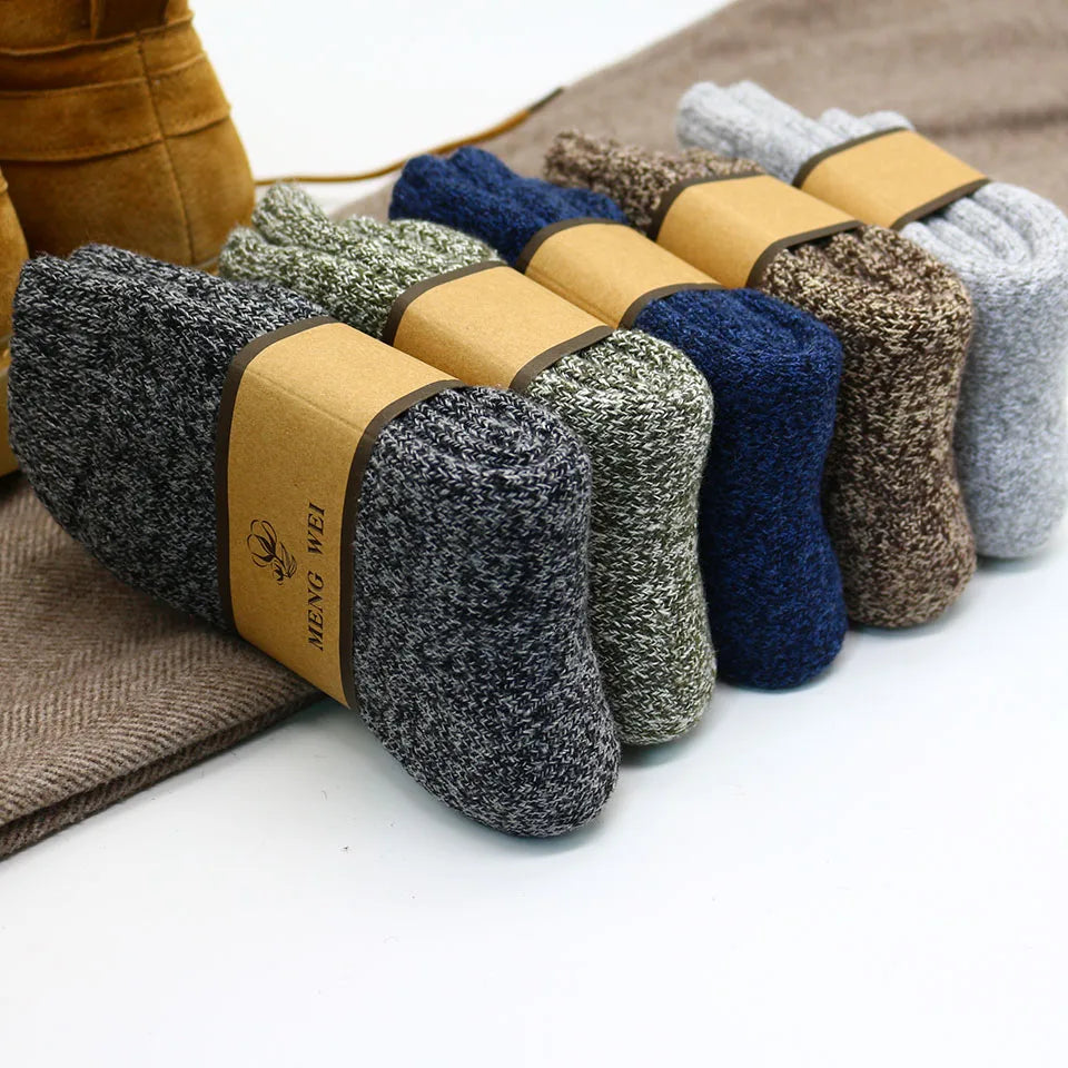 3 Paar Herren Wintersocken Socken Merinowolle Norweger Wollsocken Größe 38-45