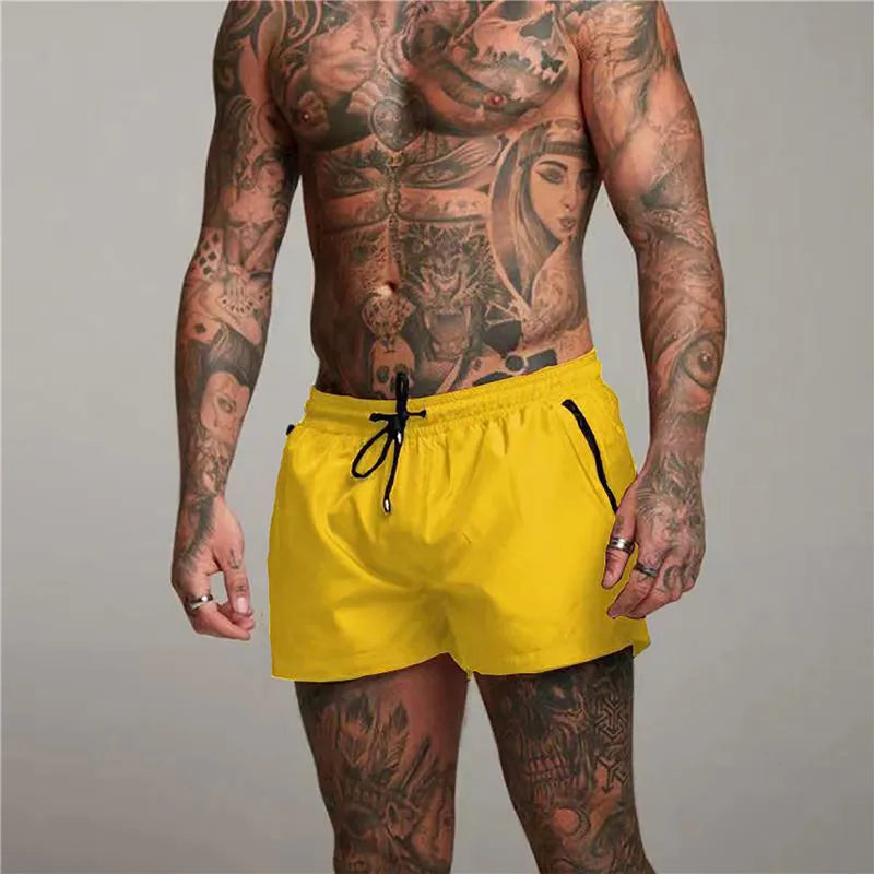 Herren Badehose Badeshort Kurze Hose Shorts Schwimmhose 100% Polyester NEU