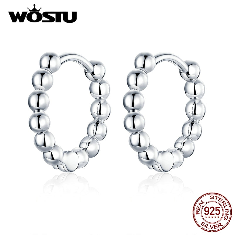 1 Paar Creolen aus 925 Sterling Silber Ohrringe Zirkonia Ohrstecker NEU