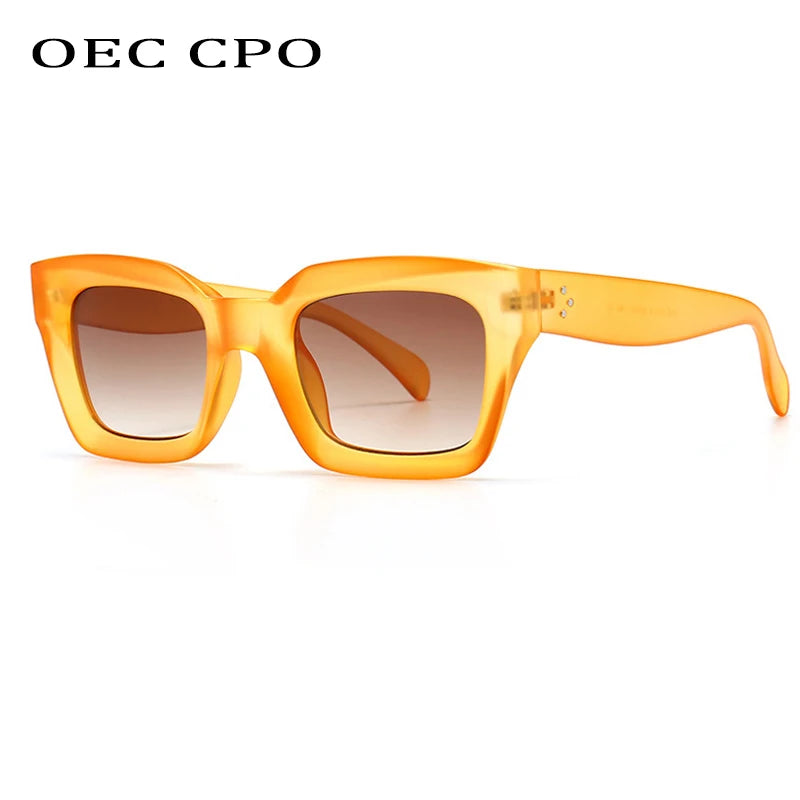 Damen Sonnenbrille Designer Luxus Brille Quadratische Gläser Vintage  UV400