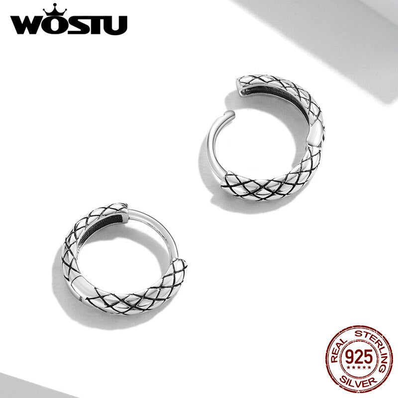 1 Paar Creolen aus 925 Sterling Silber Ohrringe Zirkonia Ohrstecker NEU