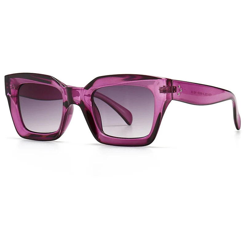 Damen Sonnenbrille Designer Luxus Brille Quadratische Gläser Vintage  UV400