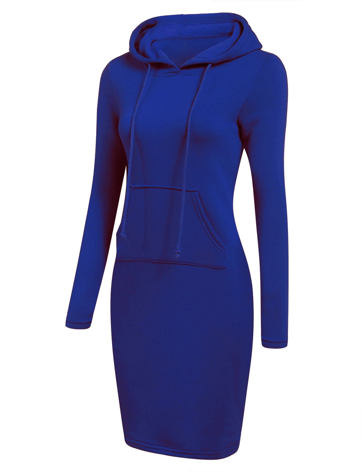 Kapuzenpullover Sweatshirt Pulloverkleid Hoodie Pulli Tunika Damen Sportkleid