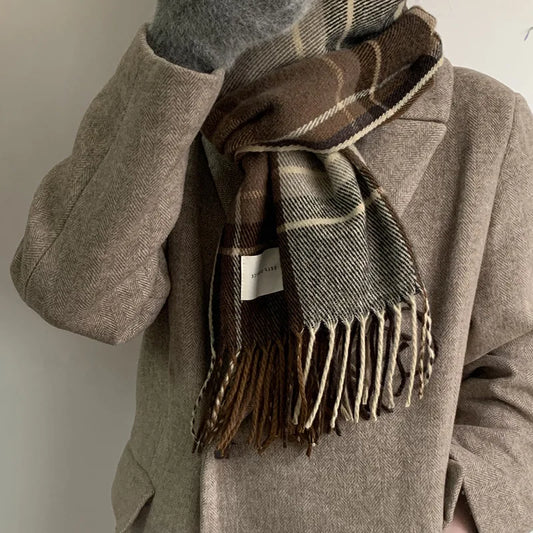 Damen Schal Winterschal Stola Schlauchschal Halstuch Wollschal Strickschal Loop