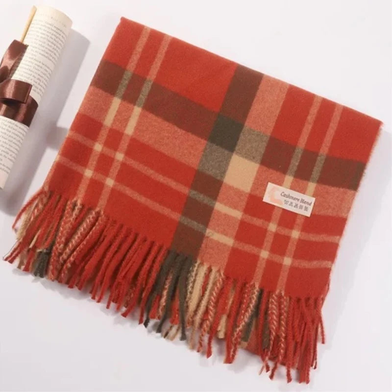 Damen Schal Winterschal Stola Schlauchschal Halstuch Wollschal Strickschal Loop
