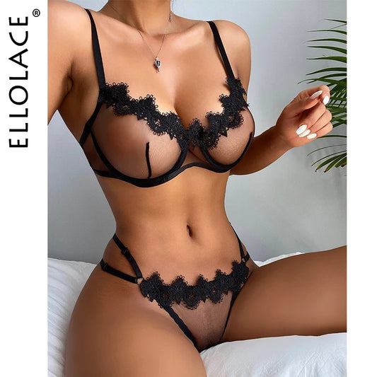 Damen Bikini BH Set Tanga Höschen Sexy Schlüpfer Slip Dessous Unterwäsche