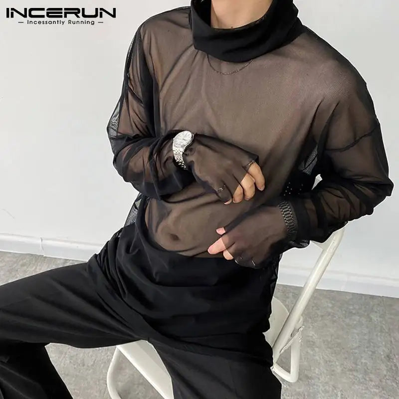 Fetisch Fashion Männer Sexy Bodysuits Herren Body Shirts Hemd Transparent Club