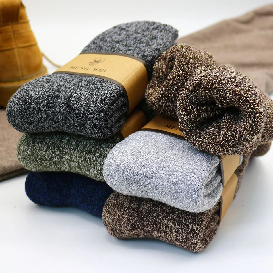 3 Paar Herren Wintersocken Socken Merinowolle Norweger Wollsocken Größe 38-45