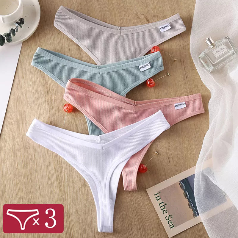 3Stk Frauen Spitze Tanga String Höschen Sexy Schlüpfer Slip Dessous Unterwäsche