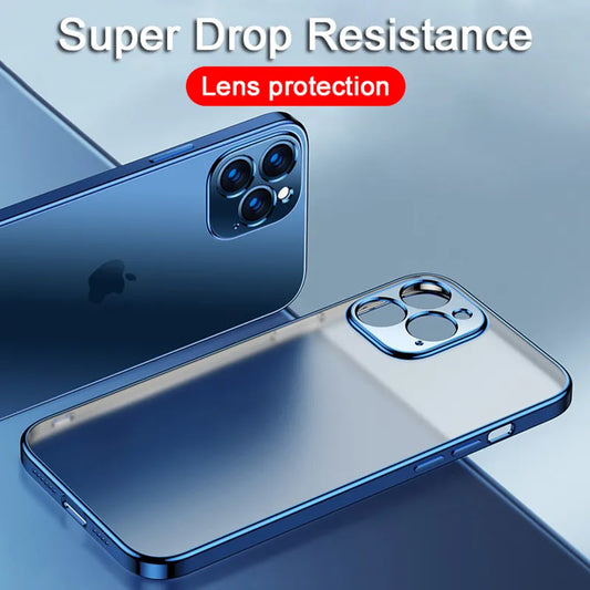 Klare Hülle IPhone 13 14 15 Pro Max Handy Case Tasche Cove Schutzhülle Silikon
