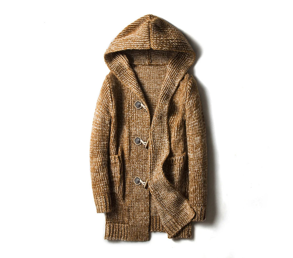 Herren Herbst Jacke Übergangsjacke Sweatjacke Sweater Strickjacke mit Zopfmuster