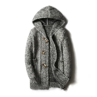 Herren Herbst Jacke Übergangsjacke Sweatjacke Sweater Strickjacke mit Zopfmuster