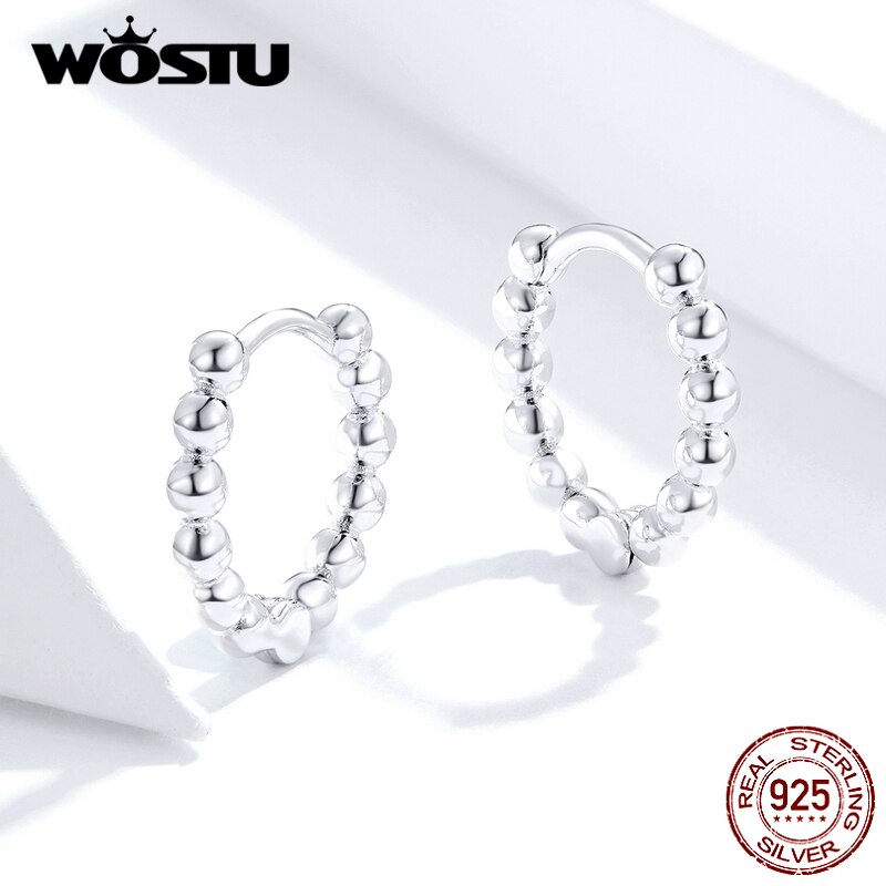 1 Paar Creolen aus 925 Sterling Silber Ohrringe Zirkonia Ohrstecker NEU
