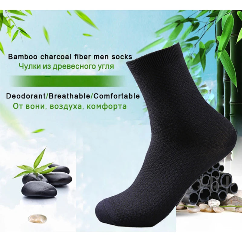 10 Paar Herren Business Socken aus Bambusfaser Atmungsaktives Größe 38-45