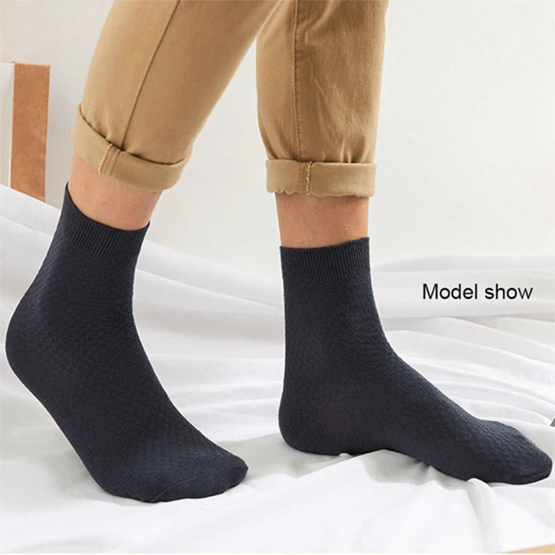 10 Paar Herren Business Socken aus Bambusfaser Atmungsaktives Größe 38-45