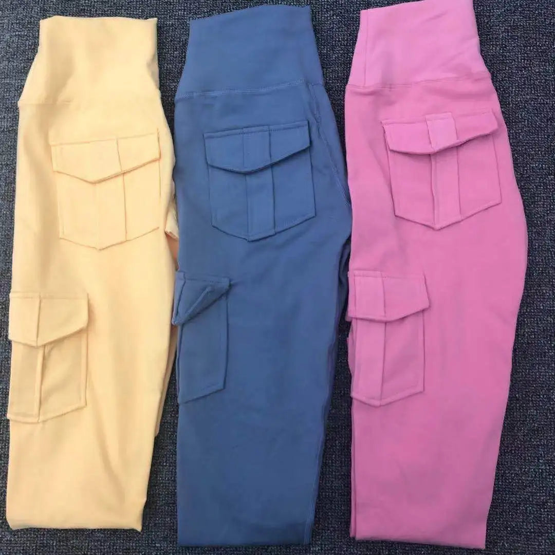 Yoga Leggings Push Up Hohe Taille Sexy Damen Sport Fitness Gym Stretchhose Hose