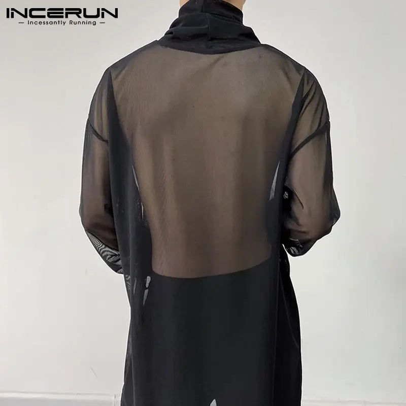 Fetisch Fashion Männer Sexy Bodysuits Herren Body Shirts Hemd Transparent Club