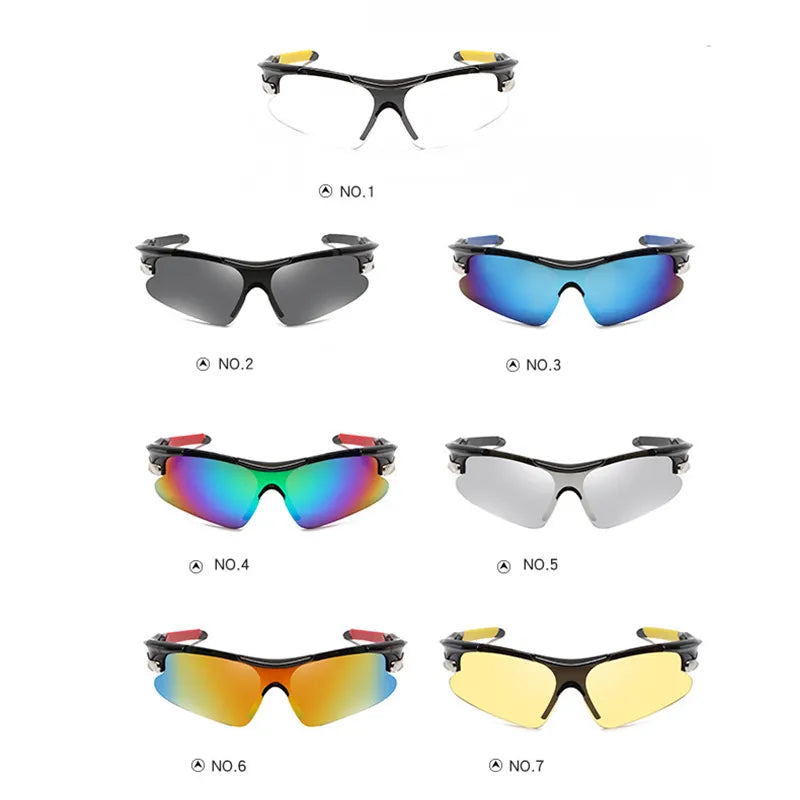 Fahrradbrille Polarisiert Sportbrille Sonnenbrille Brille UV400 7 Farbe